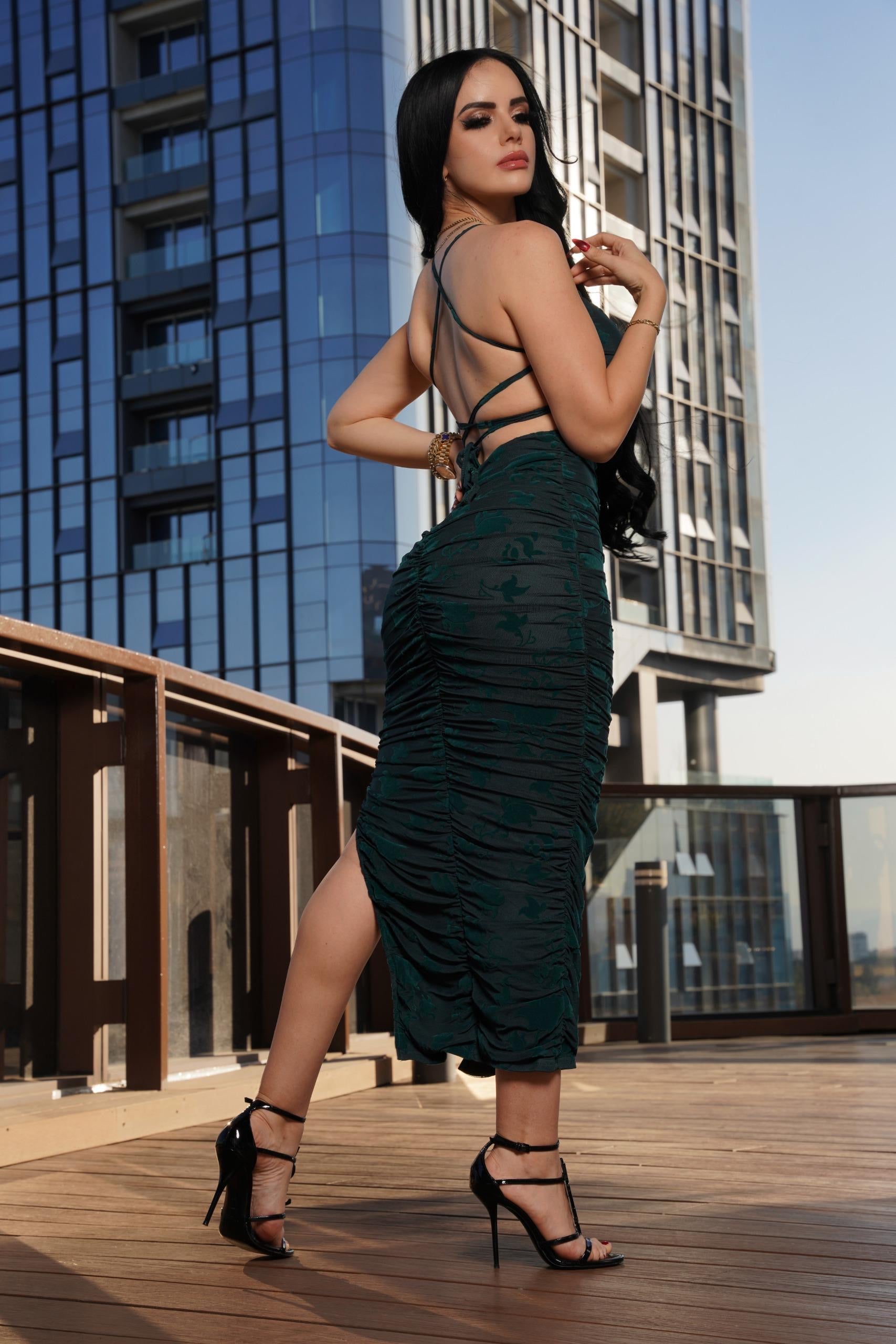 Mesh Vestido Verde